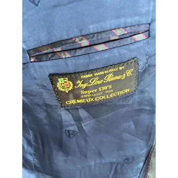 Cremieux Collection Mens Two Button Suit Jackets Blazer Sport Coat Grey Sz 44R - Picture 13 of 13